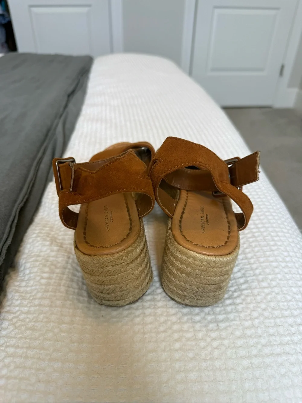 American Eagle Platform Espadrille Wedge Sandals